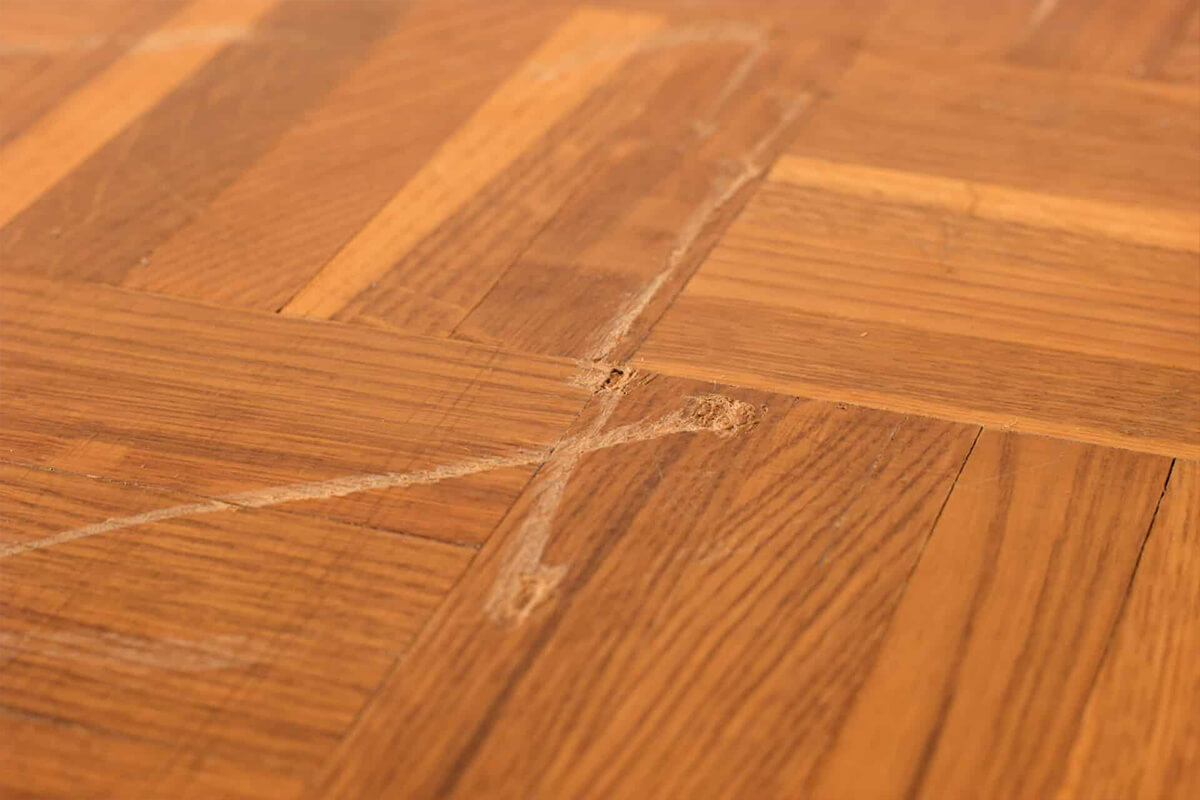 dents wood floors