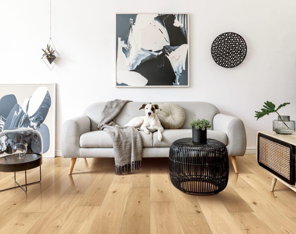 What is wide plank hardwood flooring?